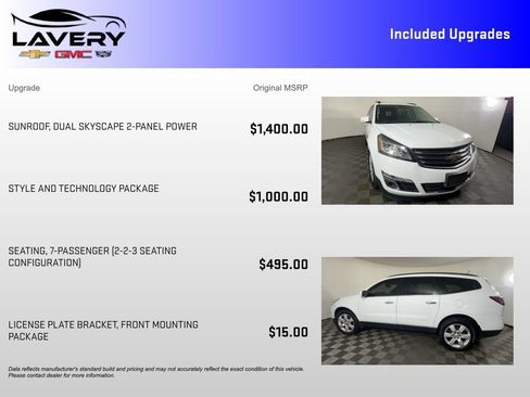 Used 2016 Chevrolet Traverse LT w/ Style and Technology Package FWD image 7