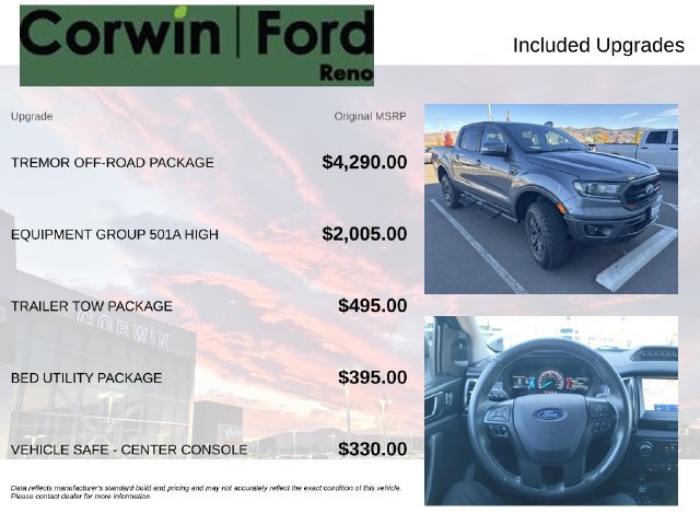 Used 2023 Ford Ranger Lariat w/ Tremor Off-Road Package AWD/4WD image 3