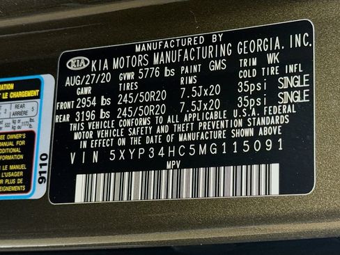 Used 2021 Kia Telluride EX w/ EX Premium Package FWD image 41