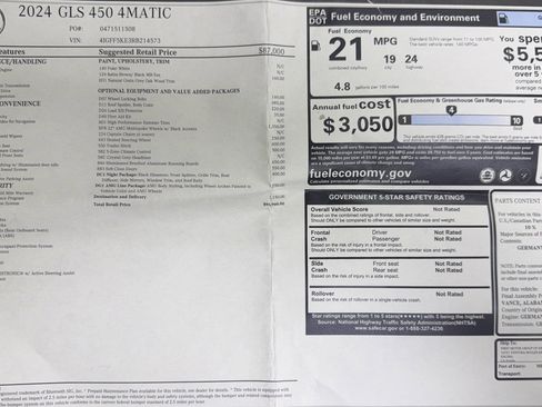 Used 2024 Mercedes-Benz GLS 450 4MATIC w/ AMG Line Exterior image 51