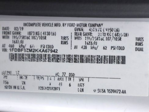 Used 2019 Ford Transit 350 156 DRW RWD image 35