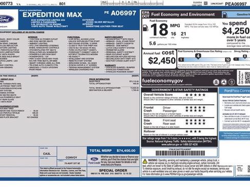 Used 2023 Ford Expedition Max Limited AWD/4WD image 44