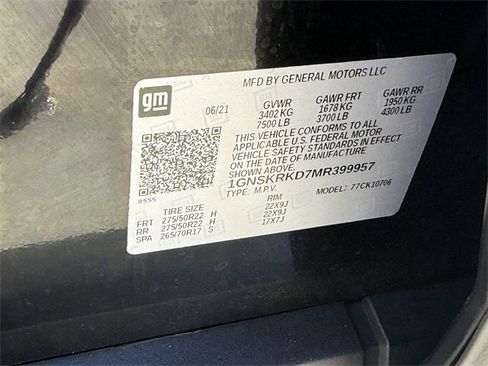 Certified 2021 Chevrolet Tahoe RST w/ Rear Media and Nav Package image 35