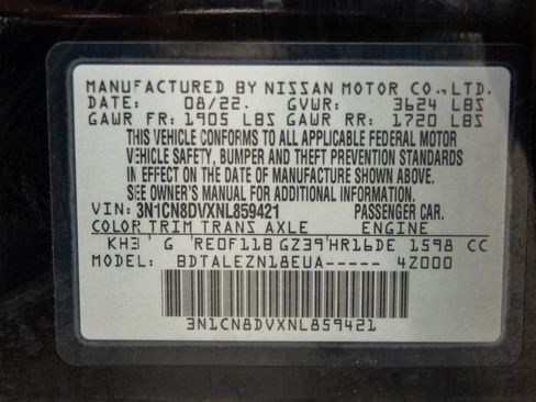 Used 2022 Nissan Versa S FWD image 26