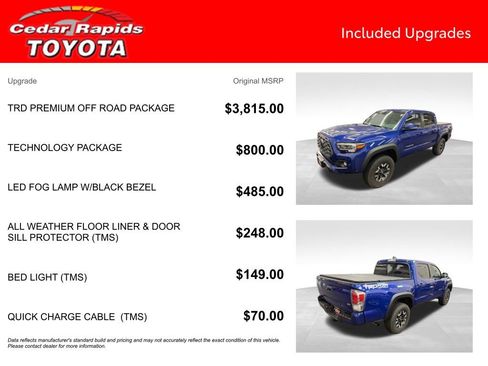 Certified 2022 Toyota Tacoma TRD Off-Road w/ TRD Premium Off Road Package image 8