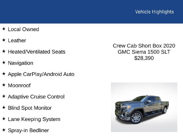 Used 2020 GMC Sierra 1500 SLT w/ SLT Premium Package AWD/4WD image 2