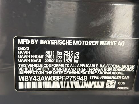 Certified 2023 BMW i4 eDrive35 w/ Parking Assistance Package RWD image 22
