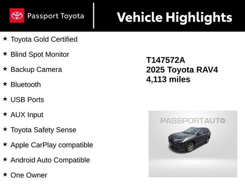 Certified 2025 Toyota RAV4 XLE AWD/4WD image 12