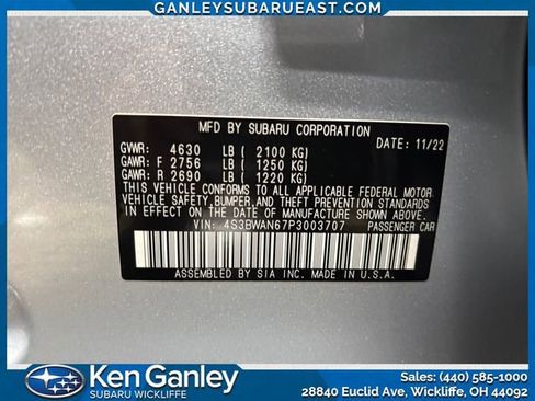 Certified 2023 Subaru Legacy Limited image 28