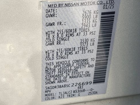 Used 2025 Nissan Pathfinder SV FWD image 21