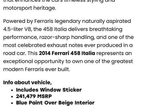 Used 2014 Ferrari 458 Italia Coupe RWD image 19