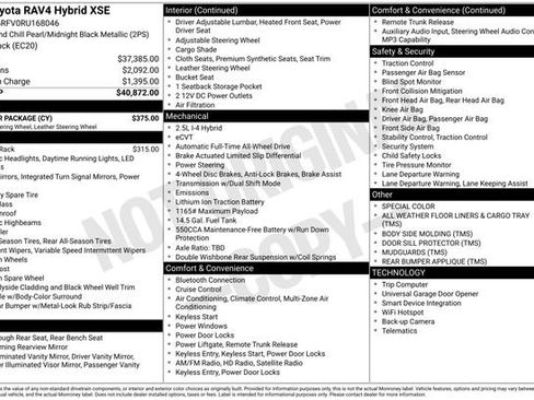 Used 2024 Toyota RAV4 XSE w/ Weather Package AWD/4WD image 35