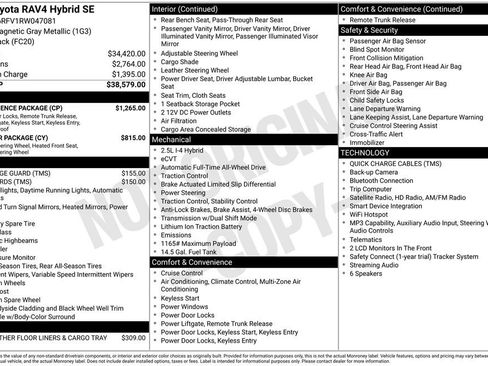 Used 2024 Toyota RAV4 SE w/ Convenience Package image 10