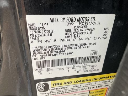 Used 2014 Ford Expedition EL XLT w/ Equipment Group 202A AWD/4WD image 21