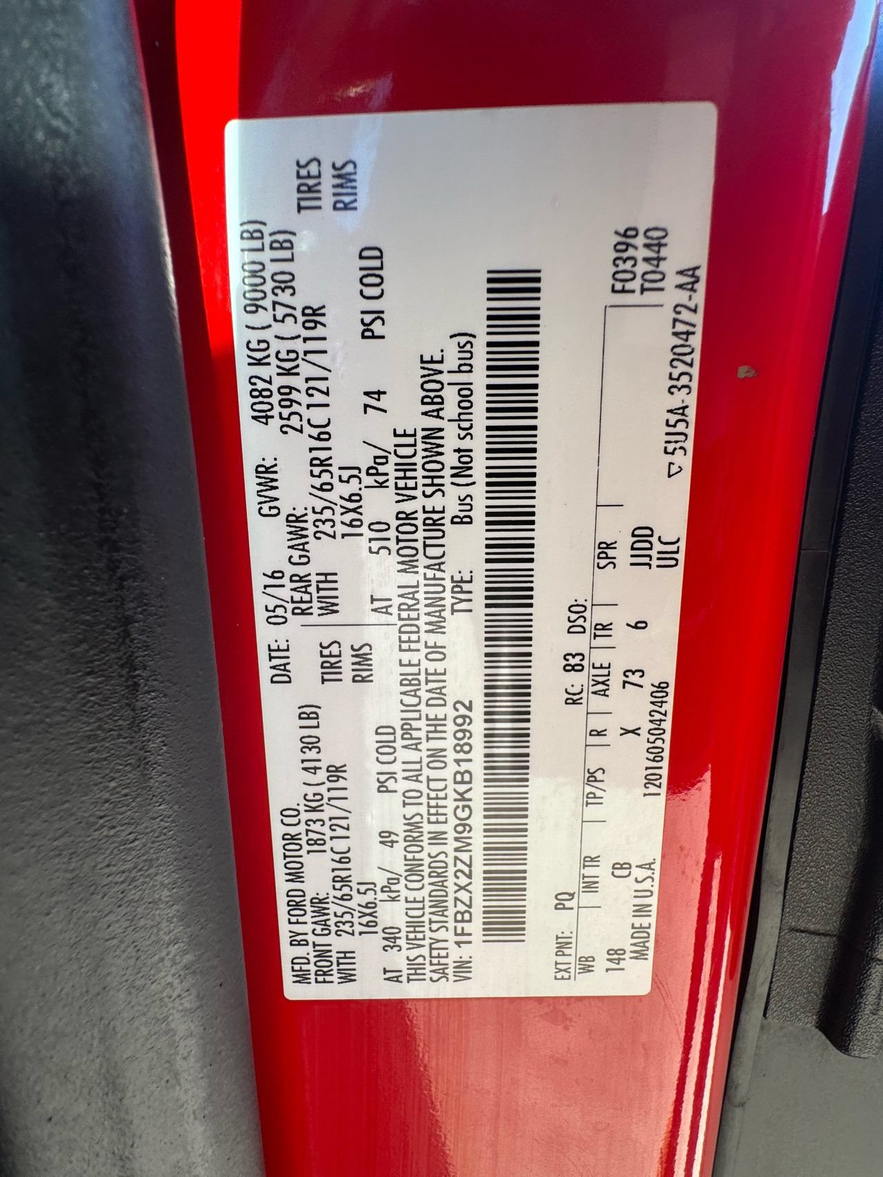 Used 2016 Ford Transit 350 XL RWD image 11