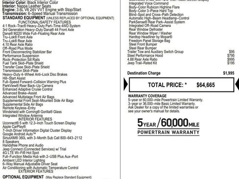 New 2026 Jeep Wrangler Unlimited Rubicon AWD/4WD image 2