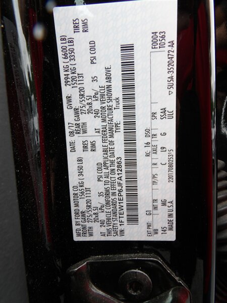 Used 2018 Ford F150 XLT w/ Equipment Group 302A Luxury AWD/4WD image 26