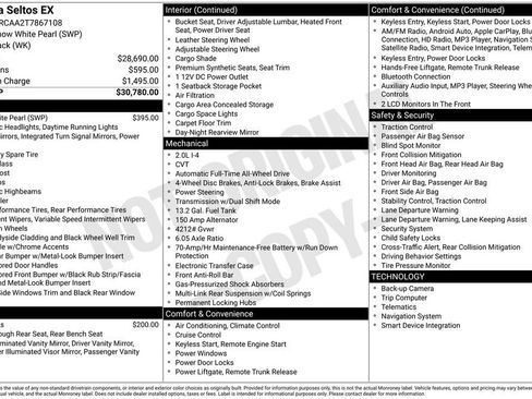 New 2026 Kia Seltos EX image 4