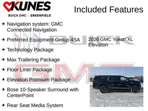 New 2026 GMC Yukon XL Elevation w/ Elevation Premium Package image 3