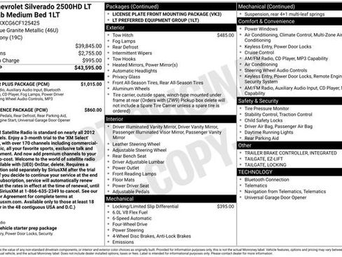 Used 2012 Chevrolet Silverado 2500 LT w/ Interior Plus Package AWD/4WD image 5