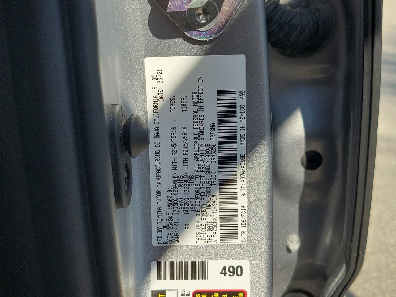 Used 2021 Toyota Tacoma SR5 RWD image 32