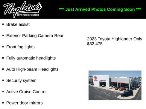 Used 2023 Toyota Highlander LE FWD image 2