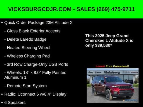 New 2025 Jeep Grand Cherokee L Altitude image 16