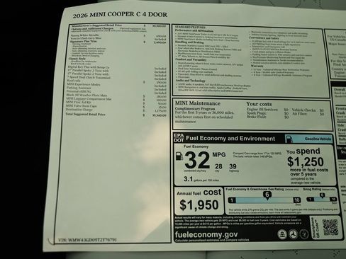 New 2026 MINI Cooper 4-Door Hardtop FWD image 25