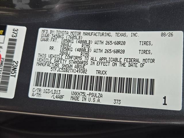 New 2026 Toyota Tundra Limited AWD/4WD image 18