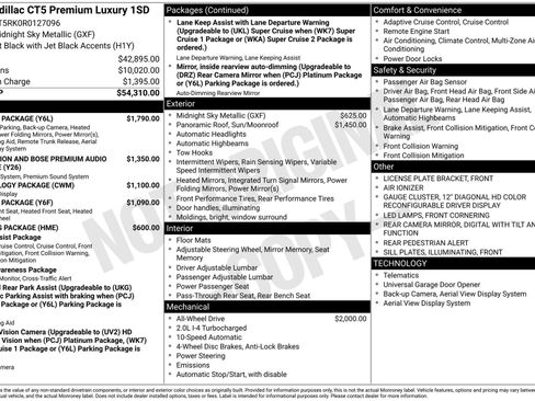 Used 2024 Cadillac CT5 Premium Luxury w/ Parking Package image 3