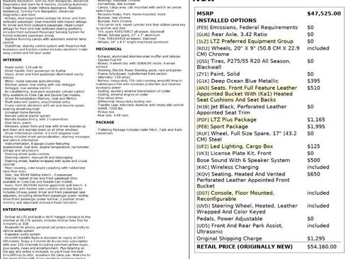 Used 2017 Chevrolet Silverado 1500 LTZ w/ Sport Package image 39