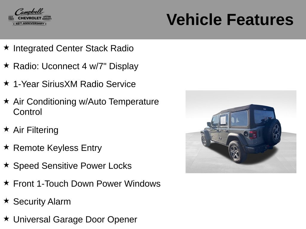 Used 2020 Jeep Wrangler Unlimited Sport S AWD/4WD image 26