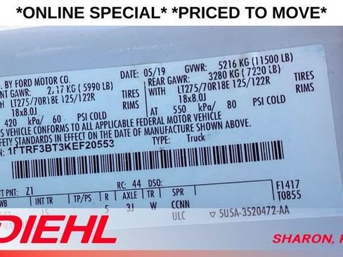 Used 2019 Ford F350 XL w/ XL Value Package AWD/4WD image 19