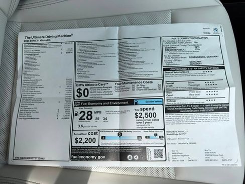 New 2026 BMW X1 xDrive28i w/ Technology Package AWD/4WD image 27