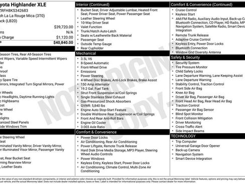 Used 2019 Toyota Highlander XLE image 38