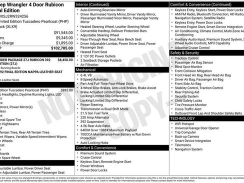 New 2024 Jeep Wrangler Unlimited Rubicon 392 image 10