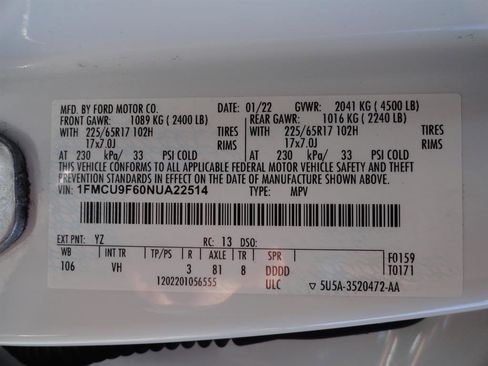 Certified 2022 Ford Escape S image 22