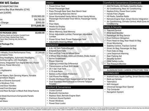 Used 2023 BMW M5 w/ Executive Package image 42