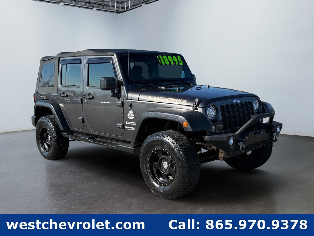 Used 2017 Jeep Wrangler Unlimited Sport w/ Max Tow Package AWD/4WD image 1