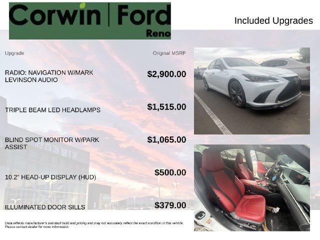 Used 2019 Lexus ES 350 F Sport FWD image 8