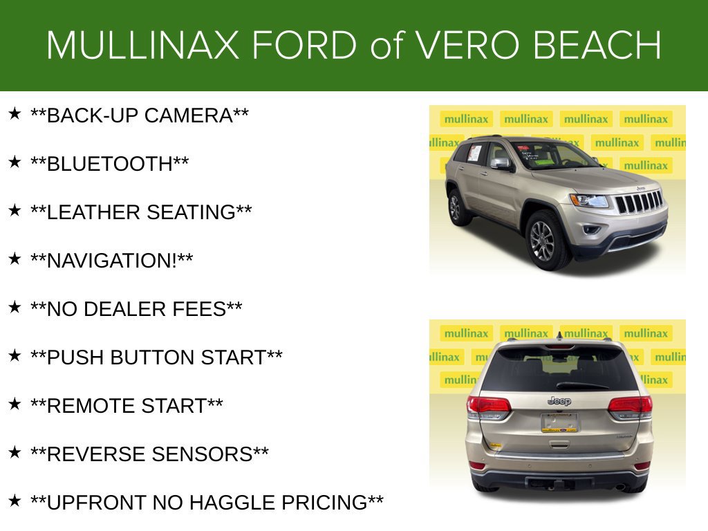 Used 2015 Jeep Grand Cherokee Limited w/ Trailer Tow Group IV RWD image 5