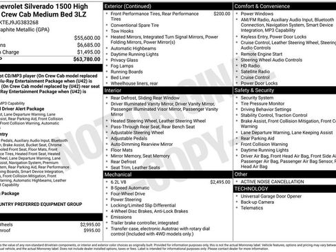 Used 2018 Chevrolet Silverado 1500 High Country image 14