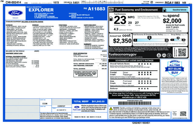 Certified 2024 Ford Explorer XLT AWD/4WD image 39