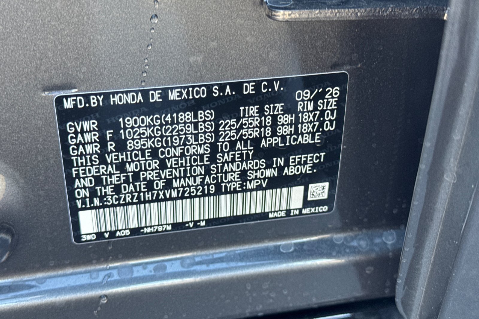 New 2027 Honda HR-V EX-L image 26