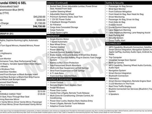 Used 2024 Hyundai Ioniq 6 SEL RWD image 33