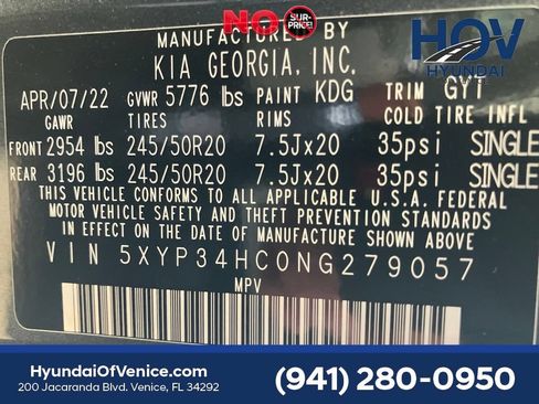 Used 2022 Kia Telluride EX w/ EX Premium Package FWD image 21