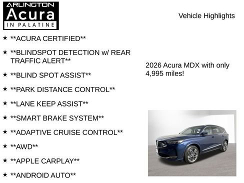 Certified 2026 Acura MDX w/ Advance Package image 7