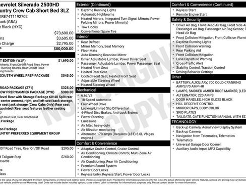 New 2026 Chevrolet Silverado 2500 High Country w/ Midnight Edition AWD/4WD image 25