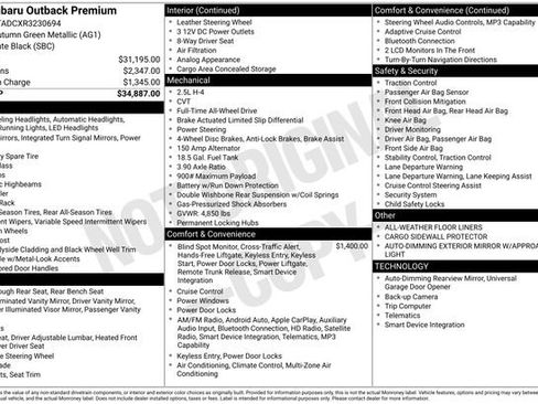 Certified 2024 Subaru Outback Premium AWD/4WD image 34