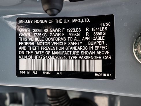 Used 2021 Honda Civic Sport image 33